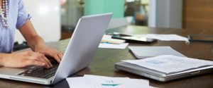 Portrait Of Businesswoman Working In Creative Office